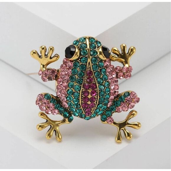 Super Cute Frog Brooch - Picture 4 of 4